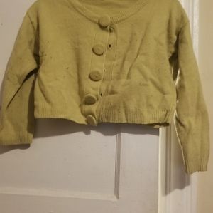 Vintage Green/Yellow Knit Sweater